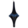 Vickerman MT194131D 12" Midnight Blue Candy Glitter Drop Christmas Ornament.