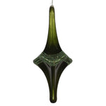 Vickerman MT194164D 12" Moss Green Candy Glitter Drop Ornament