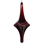 Vickerman MT194165D 12" Burgundy Candy Glitter Drop Ornament