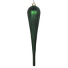 Vickerman MT195024D 11" Emerald Matte Glitter Drop Christmas Ornament Set Of 3