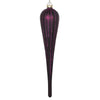 Vickerman MT195026D 11" Plum Matte Glitter Drop Christmas Ornament Set Of 3