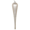 Vickerman MT195038D 11" Champagne Matte Glitter Drop Christmas Ornament Set Of 3