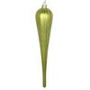 Vickerman MT195073D 11" Lime Matte Glitter Drop Christmas Ornament Set Of 3