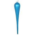 Vickerman MT195112D 15.75" Turquoise Matte Glitter Drop Christmas Ornament Pack Of 2