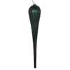 Vickerman MT195124D 15.75" Emerald Matte Glitter Drop Christmas Ornament Pack Of 2