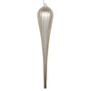 Vickerman MT195138D 15.75" Champagne Matte Glitter Drop Christmas Ornament Pack Of 2