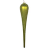 Vickerman MT195173D 15.75" Lime Matte Glitter Drop Christmas Ornament Pack Of 2