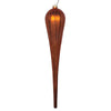 Vickerman MT195188D 15.75" Copper Matte Glitter Drop Christmas Ornament Pack Of 2