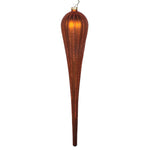Vickerman MT195188D 15.75" Copper Matte Glitter Drop Christmas Ornament Pack Of 2