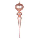 Vickerman MT195458 25" Rose Gold Matte Glitter Finial Ornament