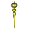 Vickerman MT195473 25" Lime Matte Glitter Finial Ornament