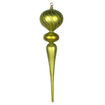 Vickerman MT195473 25" Lime Matte Glitter Finial Ornament