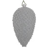 Vickerman MT195607D 5" Silver Flocked Pinecone Christmas Ornament Set Of 4