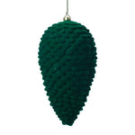 Vickerman MT195764D 7" Moss Green Flocked Pinecone Christmas Ornament Pack Of 2