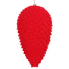 Vickerman MT195803D 10" Red Flocked Pinecone Christmas Ornament