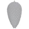Vickerman MT195807D 10" Silver Flocked Pinecone Christmas Ornament