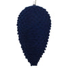 Vickerman MT195831D 10" Midnight Blue Flocked Pinecone Christmas Ornament