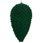 Vickerman MT195864D 10" Moss Green Flocked Pinecone Christmas Ornament