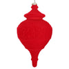 Vickerman MT196003D 10.5" Red Flocked Finial Ornament