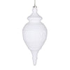 Vickerman MT196011D 10.5" White Flocked Finial Ornament
