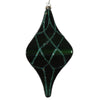 Vickerman MT198424D 8" Emerald Candy Glitter Net Drop Christmas Ornament