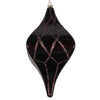 Vickerman MT198475D 8" Chocolate Candy Glitter Net Drop Christmas Ornament
