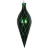 Vickerman MT198524D 12" Emerald Candy Finish Finial Ornament With Glitter Accents