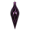 Vickerman MT198526D 12" Plum Candy Finish Finial Ornament With Glitter Accents