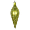 Vickerman MT198573D 12" Lime Candy Finish Finial Ornament With Glitter Accents