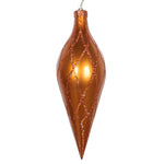 Vickerman MT198588D 12" Copper Candy Finish Finial Ornament With Glitter Accents