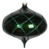Vickerman MT198624D 8" Emerald Candy Glitter Net Onion Christmas Ornament