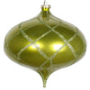 Vickerman MT198673D 8" Lime Candy Glitter Net Onion Christmas Ornament