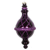 Vickerman MT198826D 10" Plum Candy Glitter Net Drop Finial Christmas Ornament