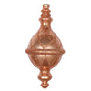 Vickerman MT198858D 10" Rose Gold Candy Glitter Net Drop Finial Christmas Ornament