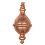 Vickerman MT198858D 10" Rose Gold Candy Glitter Net Drop Finial Christmas Ornament
