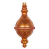 Vickerman MT198888D 10" Copper Candy Glitter Net Drop Finial Christmas Ornament