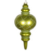 Vickerman MT198973D 13" Lime Candy Finish Net Top Finial Ornament With Glitter Accents