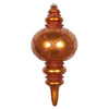 Vickerman MT198988D 13" Copper Candy Finish Net Top Finial Ornament With Glitter Accents