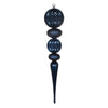 Vickerman MT199031 26" Midnight Blue Durian Candy And Matte Finial Ornament