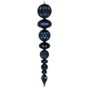 Vickerman MT199331 45" Midnight Blue Durian Candy And Matte Drop Finial Ornament