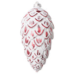 Vickerman MT202403 8" Red Brushed Pinecone Christmas Ornament Pack Of 2