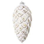 Vickerman MT202408 8" Gold Brushed Pinecone Christmas Ornament Pack Of 2