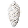 Vickerman MT202438 8" Champagne Brushed Pinecone Christmas Ornament Pack Of 2