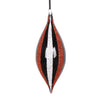 Vickerman MT2210310 7" Black White Orange Shuttle Ornament 4 Per Bag.