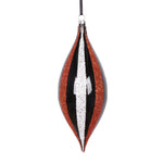Vickerman MT2210310 7" Black White Orange Shuttle Ornament 4 Per Bag.