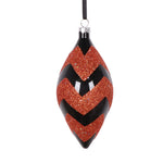 Vickerman MT2210910 5" Black Orange Shuttle Ornament 4 Per Bag.