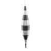 Vickerman MT2212930 13" White Black Plaid Glitter Shuttle Ornament 2 Per Bag.