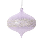 Vickerman MT222566 4" Light Purple Onion Ornament 4 Per Bag.