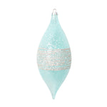 Vickerman MT222702 7" Light Blue Shuttle Ornament 4 Per Bag.