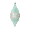 Vickerman MT222704 7" Light Green Shuttle Ornament 4 Per Bag.